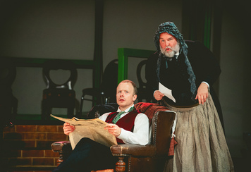 Gareth Cassidy and Howard Chadwick in The Card, Fenton Town Hall. Credit Andrew Billington.jpg 