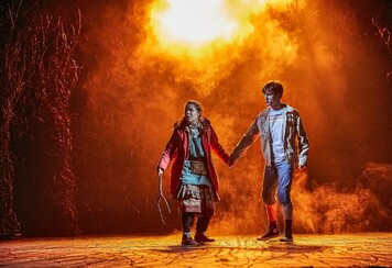 Millie Hikasa (Lettie), Keir Ogilvy (Boy) in The Ocean at the End of the Lane. c. Brinkhoff-Moegenburg.JPG 